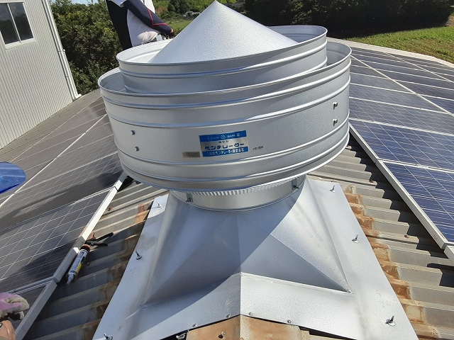 ベンチレーター交換後